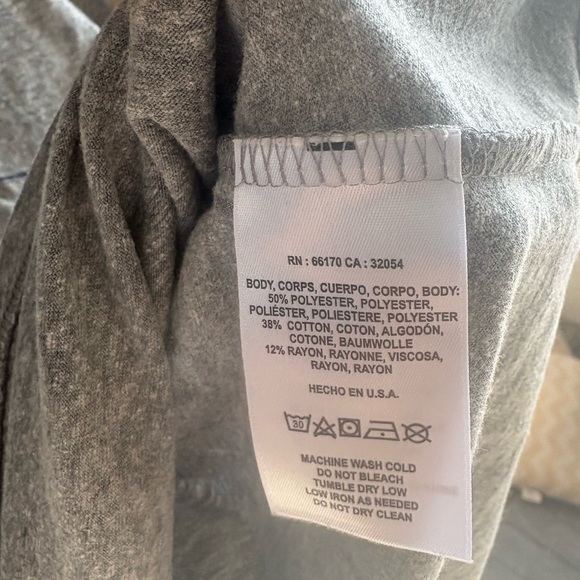 T.La Gray and Blue Hummingbird Print Tee - Picture 4 of 5